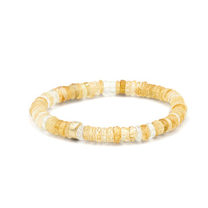 Citrine heishi bracelet