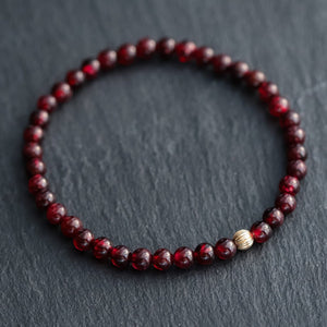 Garnet Bracelet with heart