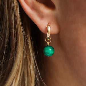 Malachite ball hoops