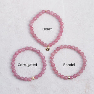 AAAA+ Madagascar Rose Quartz Bracelet, bracelet for love | rose quartz rose gold | rose quartz bracelet 4mm or 6mm | beaded rose