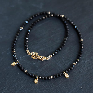 Black Tourmaline necklace | Black Tourmaline gold jewelry | Healing Black Tourmaline jewelry | genuine Black Tourmaline