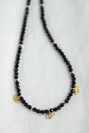 Black Tourmaline necklace | Black Tourmaline gold jewelry | Healing Black Tourmaline jewelry | genuine Black Tourmaline