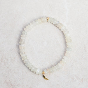 Crescent Moonstone Bracelet