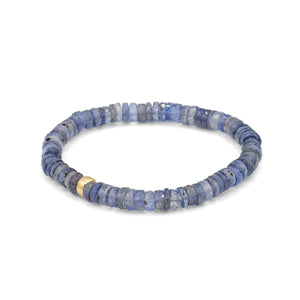 AAA+ Iolite Bracelet | Genuine Iolite Bead Bracelet for Women | Purple iolite beaded bracelet | natural iolite bracelet