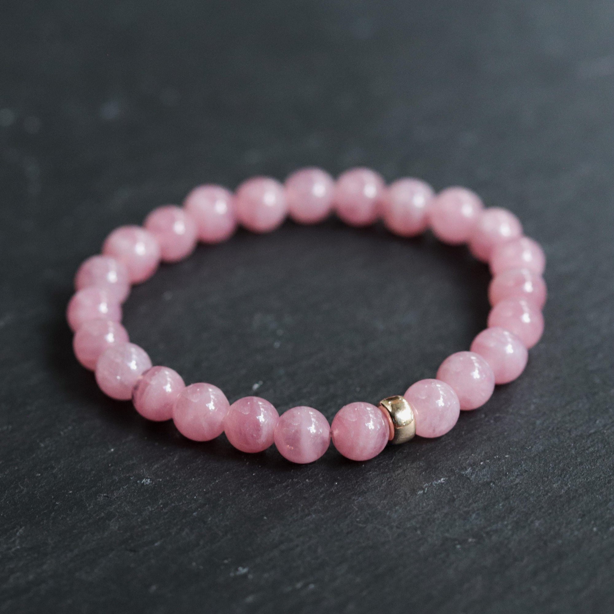 AAAA+ Madagascar Rose Quartz Bracelet, bracelet for love | rose quartz rose gold | rose quartz bracelet 4mm or 6mm | beaded rose