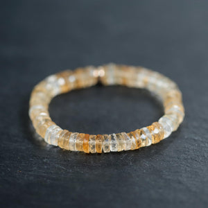 Unheated untreated AAA+ genuine citrine | beaded citrine bracelet | natural citrine bracelet | 14K gold filled citrine | dainty citrine