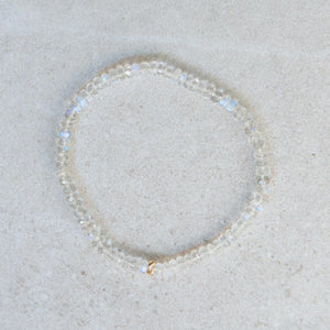 SOLID 14K gold moonstone Bracelet | Dainty Moonstone bracelet | moonstone gold, June birthstone | moonstone gold, genuine moonstone