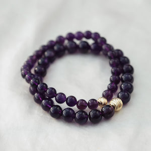 Amethyst gold accent