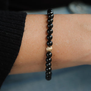 Shungite 6mm-EMF Protection and more from this Top Quality Stone EMF Protection| Spiritual Cleansing | Detox Bracelet #EBSM1096