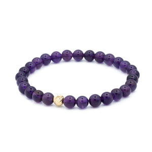 Amethyst gold accent