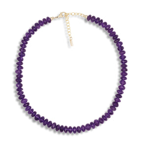 Amethyst Necklace, Faceted African amethyst | Amethyst Necklace | Amethyst beaded jewelry | February birthstone | Beaded amethyst