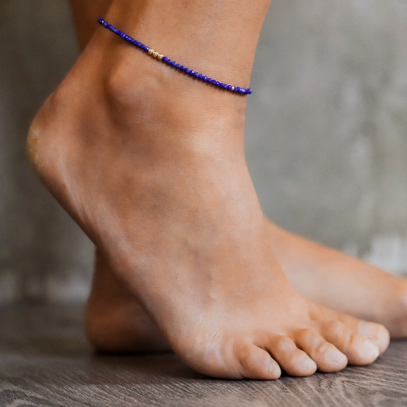 Lapis deals lazuli anklet