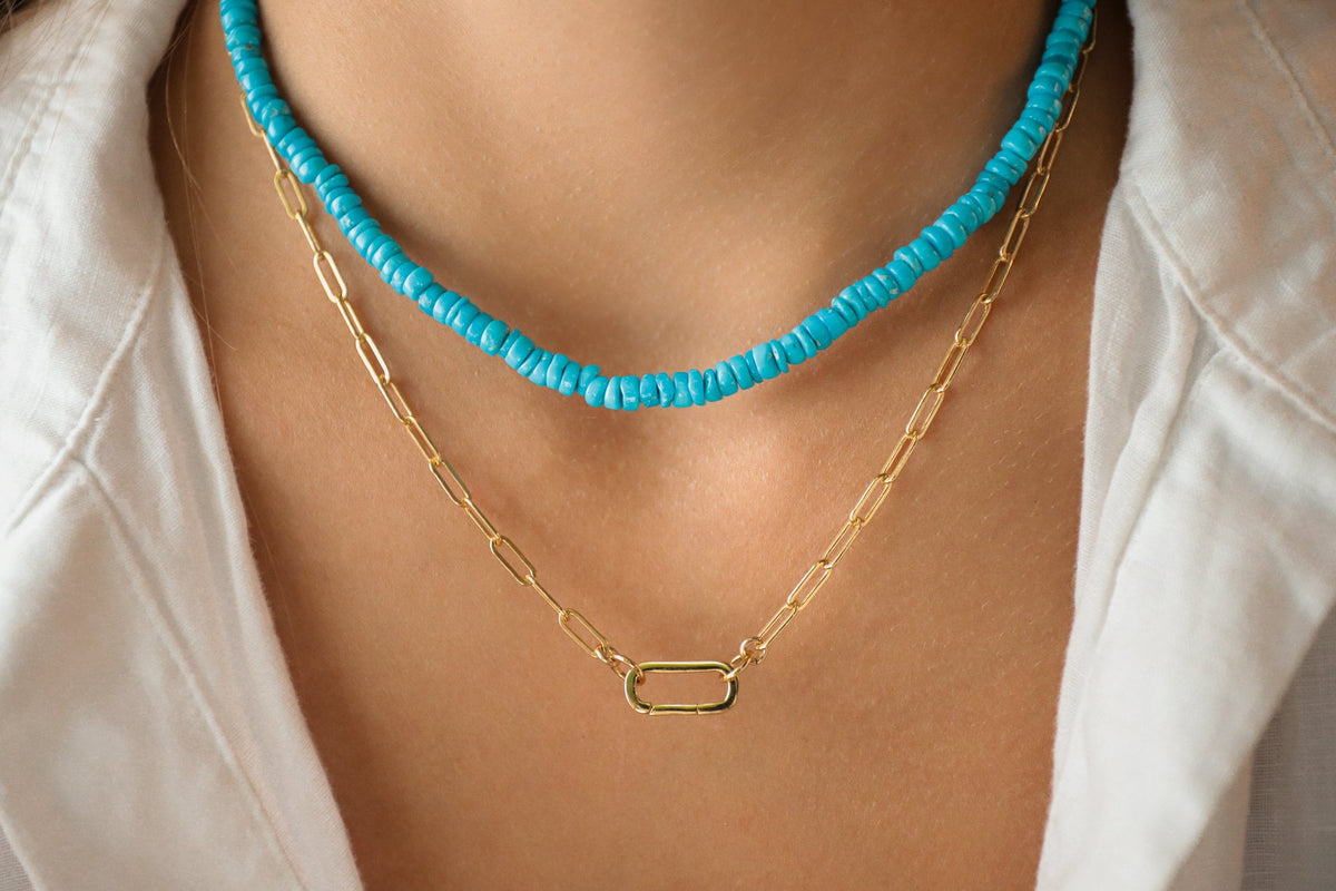 Paperclip Carabiner Necklace